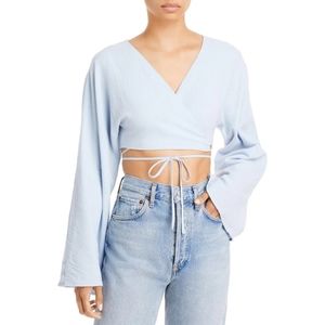 Charlie holiday long sleeves crop top